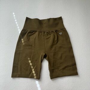 Olive Green Women's Athletic Shorts